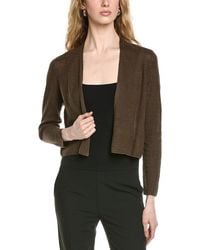 Eileen Fisher - Linen-Blend Cardigan - Lyst