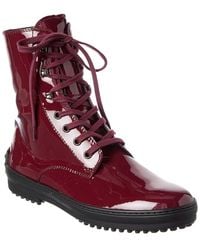 Tod's - Patent Boot - Lyst