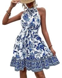 Orniya - Linen Mini Dress - Lyst