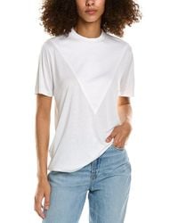 Burberry - Silk-blend T-shirt - Lyst
