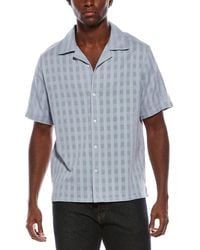 Slate & Stone - Textured Check Camp Collar Shirt - Lyst