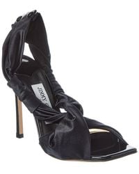 Jimmy Choo - Neoma 110 Jersey & Leather Sandal - Lyst