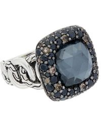 John Hardy - Classic Chain Silver Gemstone & Doublet Ring - Lyst