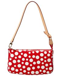 Louis Vuitton Limited Edition Yayoi Kusama Red Monogram Canvas Pochette