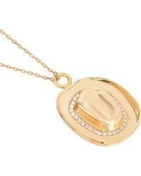 Gabi Rielle - 14k Over Silver Cowboy Hat Charm Necklace - Lyst
