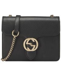 Gucci - Leather Interlocking Crossbody Small (Authentic Pre-Loved) - Lyst