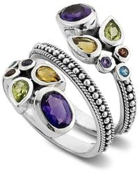 Samuel B. - Silver 2.68 Ct. Tw. Gemstone Bypass Ring - Lyst