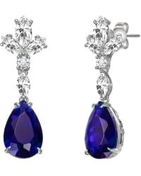Genevive Jewelry - Cz Dangle Earrings - Lyst