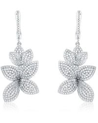 Suzy Levian CZ Jewelry - Suzy Levian Cz Dangle Drop Earrings - Lyst
