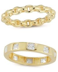 Chloe and Madison - Cz Ring Set Ring - Lyst