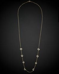 Italian Gold - 14K Alternating Heart & Flower & Star & Moon Station Necklace - Lyst