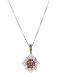 Le Vian - Le Vian Euphoria Chocolate 14K 0.60 Ct. Tw. Diamond Pendant Necklace - Lyst