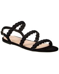 Stuart Weitzman - Twistie Suede Sandal - Lyst