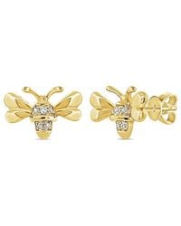 Sabrina Designs - 14K 0.02 Ct. Tw. Diamond Bumble Bee Earrings - Lyst