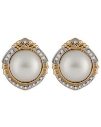 Splendid - 14k 0.32 Ct. Tw. Diamond & 12mmmm Pearl Earrings - Lyst