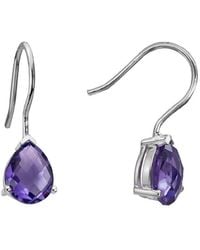 Gemstones - Silver 4.00 Ct. Tw. Amethyst Earrings - Lyst