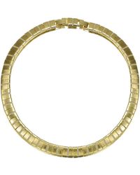 Rachel Glauber - 14k Plated Cz Statement Necklace - Lyst