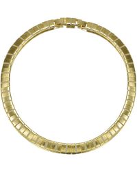 Rachel Glauber - 14k Plated Cz Statement Necklace - Lyst