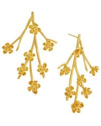 Oscar de la Renta - Cherry Blossom Branch Earrings - Lyst