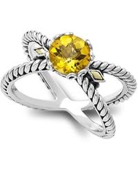 Samuel B. - 18K & 1.30 Ct. Tw. Citrine X Ring - Lyst