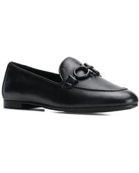 Ferragamo - Buckle Detail Leather Loafer - Lyst