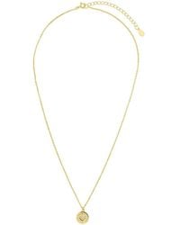 Sterling Forever 14k Over Silver Heart Charm Pendant Necklace - Metallic