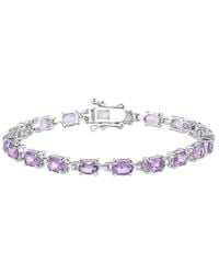 Gemstones - 7.74 Ct. Tw. Amethyst Tennis Bracelet - Lyst