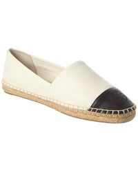 Tory Burch - Colorblocked Leather Espadrille - Lyst