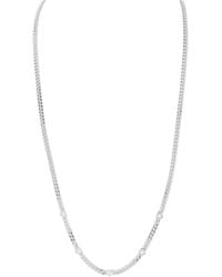 Chloe and Madison - Cz Heart Curb Necklace - Lyst