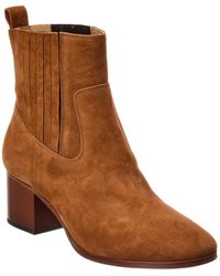 FRAME - Le Rue Suede Bootie - Lyst