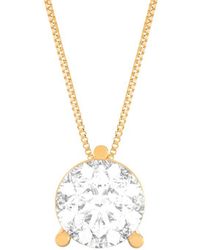 Amairah - 14K Rose 2.00 Ct. Tw. Lab-Grown Diamond Pendant Necklace - Lyst