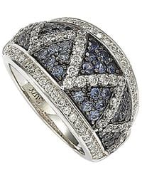 Suzy Levian - 18k & Silver 3.00 Ct. Tw. Sapphire Ring - Lyst