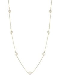 Glaze Jewelry - 14K Plated 6Mm Pearl Necklace - Lyst