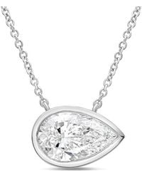 Diana M. Jewels - Diana M. 14K 4.00 Ct. Tw. Lab-Grown Diamond Pendant Necklace - Lyst