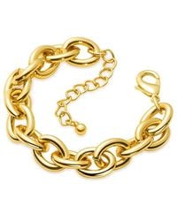 Liv Oliver - 18k Plated Chunky Bracelet - Lyst