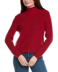Hannah Rose - Shaker Turtleneck Cashmere-Blend Sweater - Lyst