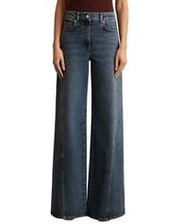 Reiss - Fern Twist Seam Wide Leg Jean - Lyst
