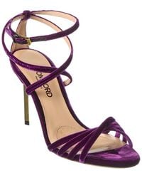 Tom Ford - Ida Velvet Sandal - Lyst