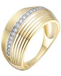 Rachel Glauber - 14K Plated Cz Statement Ring - Lyst