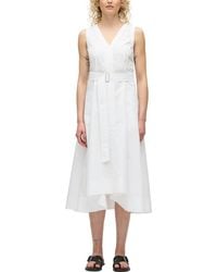3.1 Phillip Lim - Sleeveless V-Neck Belted Midi Dress - Lyst
