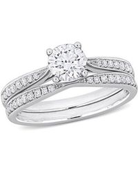 Rina Limor - 14K 1.00 Ct. Tw. Diamond Double Row Ring - Lyst