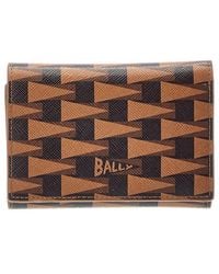 Bally - Pennant Leather Card Holder - Lyst