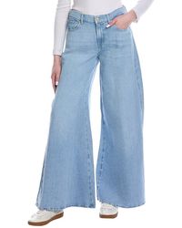 7 For All Mankind - Willow Linen-Blend Kansas Wide Jean - Lyst