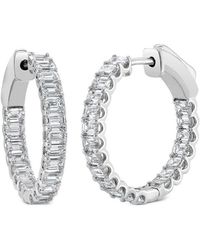 Sabrina Designs - 14K 4.13 Ct. Tw. Diamond Hoops - Lyst