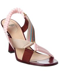 Fendi - Iconic Colibri Patent Sandal - Lyst
