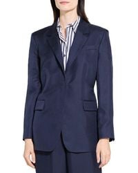 Theory - Oversized Silk Blazer - Lyst