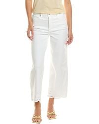 Jones New York - Lexington High-Rise Wide Leg Crop Jean - Lyst