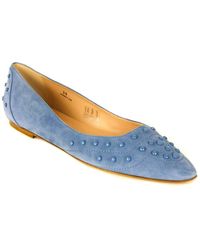 Tod's Tod?s Suede Ballet Flat - Blue