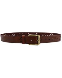 Bed Stu RAMONE Brown Genuine Leather Belt NEW