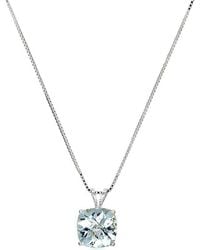 MaxColor - 14k 1.70 Ct. Tw. Aquamarine Pendant Necklace - Lyst